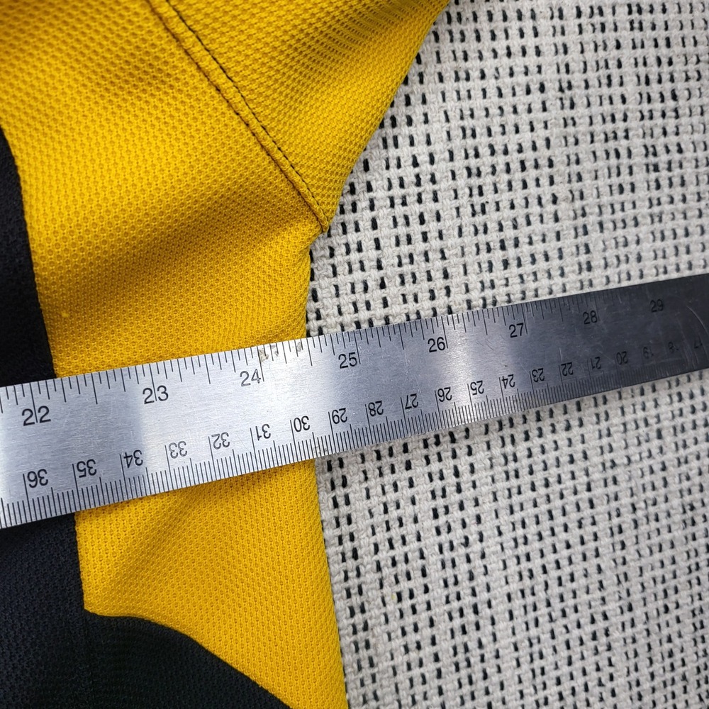 Nike Polo Shirt Mens XL Black Iowa Hawkeyes Dri-FIT Short Sleeve Colorblock Logo - Picture 5 of 8